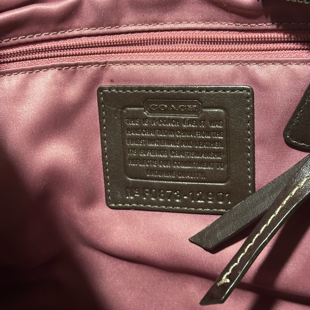 Coach Mauve Leather Women's Bag